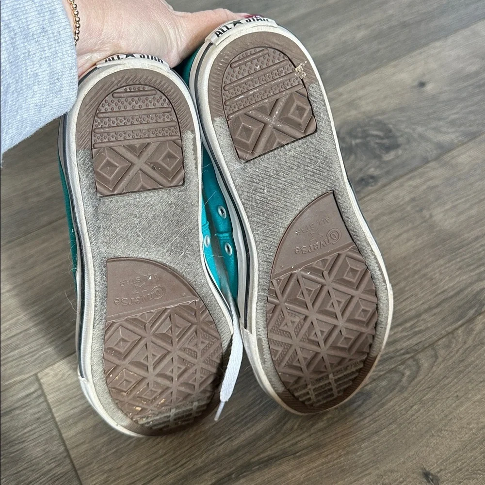 Converse teal sneakers men’s size 6 - Picture 5 of 6